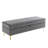 Mercer41 Issam Velvet Storage Bench with Gold Metal Legs-1604707624