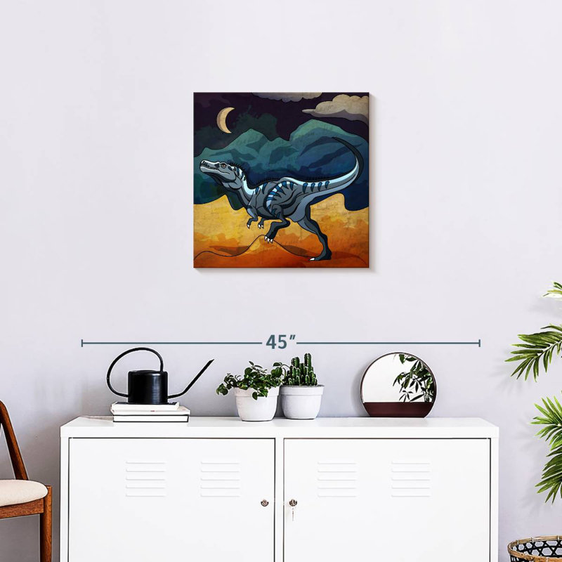 Ashelle Dinosaur In The Night, 20'' H x 20'' W