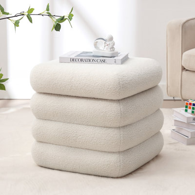 Leiani 48cm Wide Rectangle Cube  Ottoman