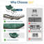 Fauteuil à bascule vert clair avec repose-pieds-1953122983