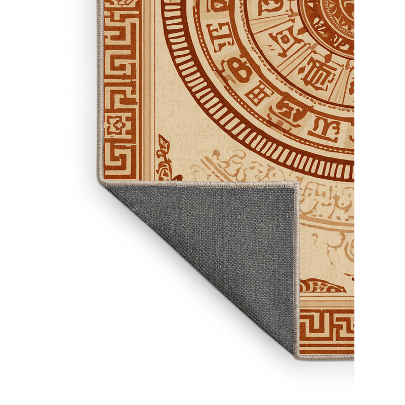 Tapis oriental doux brun moelleux - histoire et civilisation, 5 x 8