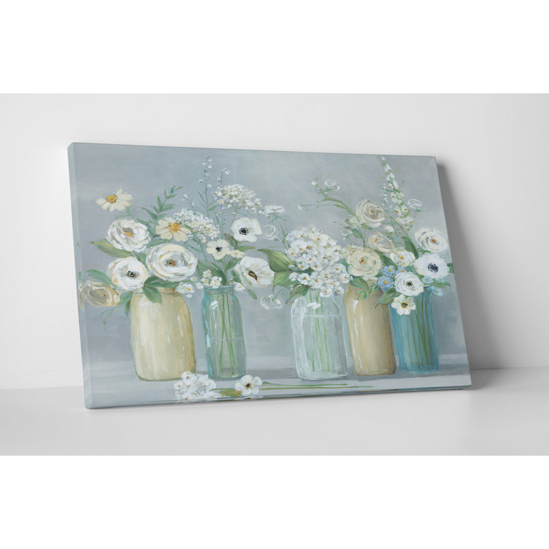 « Blooming Meadow Beauties » - reproduction, H 30 po x l 40 po, Toile tendue, Sans cadre