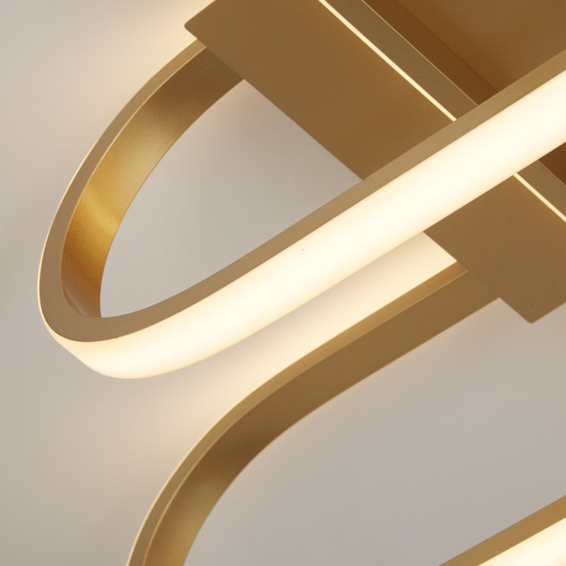 Buntine LED Flush Mount, Gold