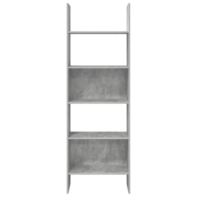 Dorith 180cm H Standard Bookcase, 180cm H x 60cm W x 35cm D, Concrete Grey