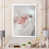 Toile avec cadre blanc