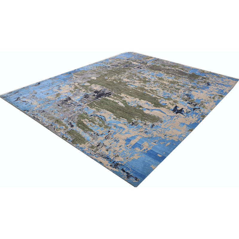 Tapis multicolore de haute qualité noué à la main