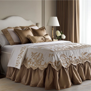 Jupe de lit Golden Scroll