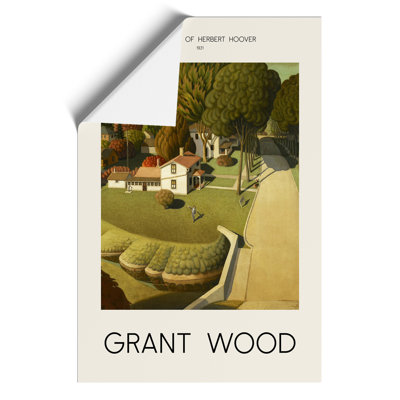 The Birthplace of Herbert Hoover Print by Grant Wood - Frameless Print