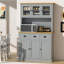 Garde-manger 71 po avec station de charge, tablette à micro-ondes et tiroirs 71 po-58012077