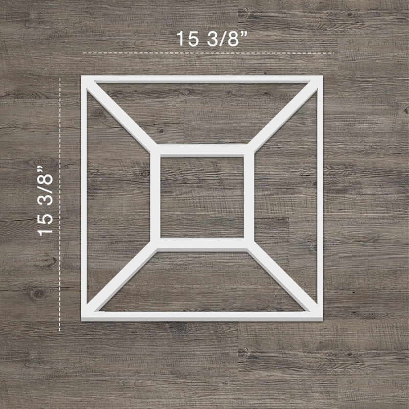 Panneaux muraux décoratifs en PVC de qualité architecturale Marion, H 15,375 po x l 15,375 o x P 0,375 po