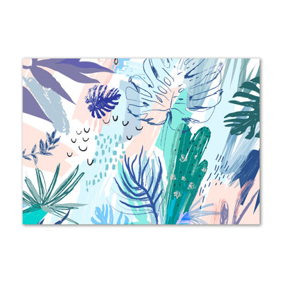Tropical Leaves - Wrapped Canvas Print