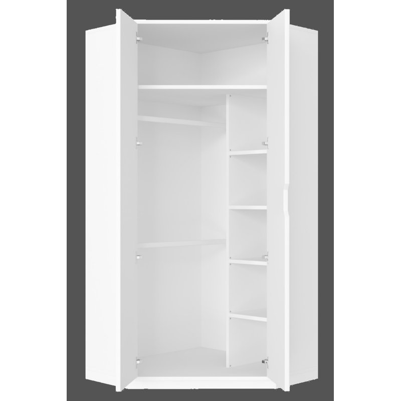 Colletta 2 Door Manufactured Wood Wardrobe, White