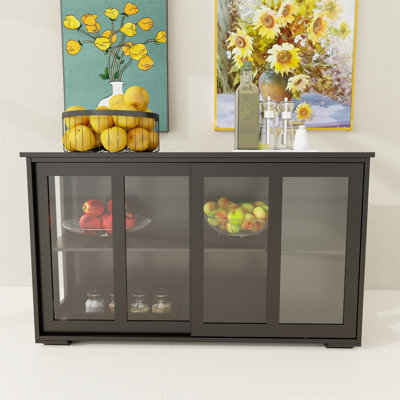 Armoire avec porte vitrée Janitzy