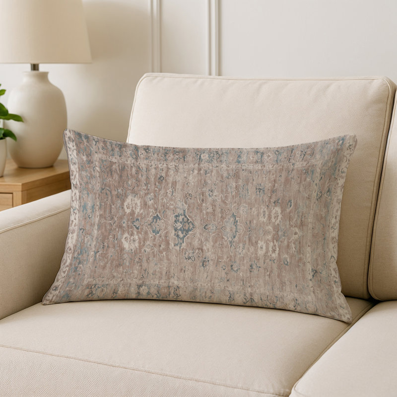 Coussin décoratif intérieur et extérieur Modern, Gris oriental 11, Rectangle H 20 po x l 14 po