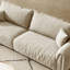 Coussin modulaire en polyester blanc cassé-988548641