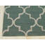 Hand Tufted Wool Area Rug in Green