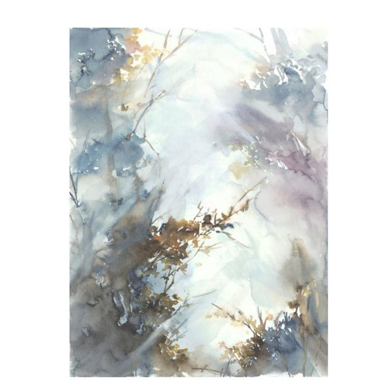 Morning Forest Painting by Sara Brown, Outdoor, 54" H x 40" W x 1.5" D