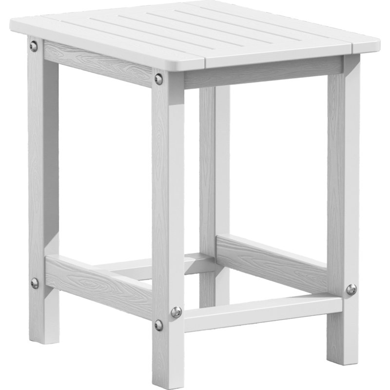 Table d'appoint d'extérieur pour chaises Adirondack, facile d'entretien et résistante aux intempéries avec support de charge de 220 lb pour la cour, la piscine, le patio, le porche, le jardin, la pelouse et un compagnon de détente