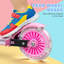 HOMCOM Kids Scooter with Lights, Music, Adjustable Height, Ages 3-7, Pink