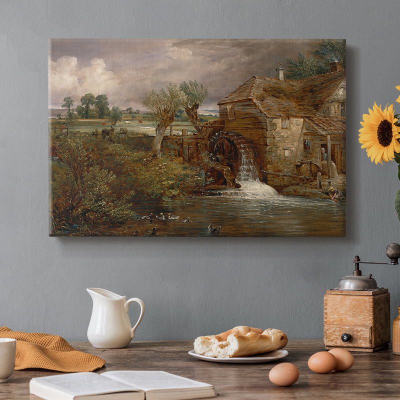 Parham Mill, Gillingham-John Constable-Gallery, toile tendue-c. 1826, 8 x 12