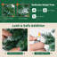 Arbre de Noël artificiel éclairé 9 pi