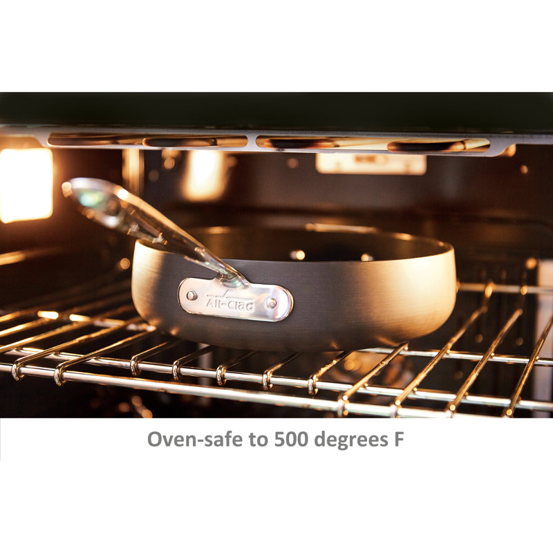 All-Clad 4-Quart Nonstick Hard-Anodized Aluminum Sauté Pan with Lid