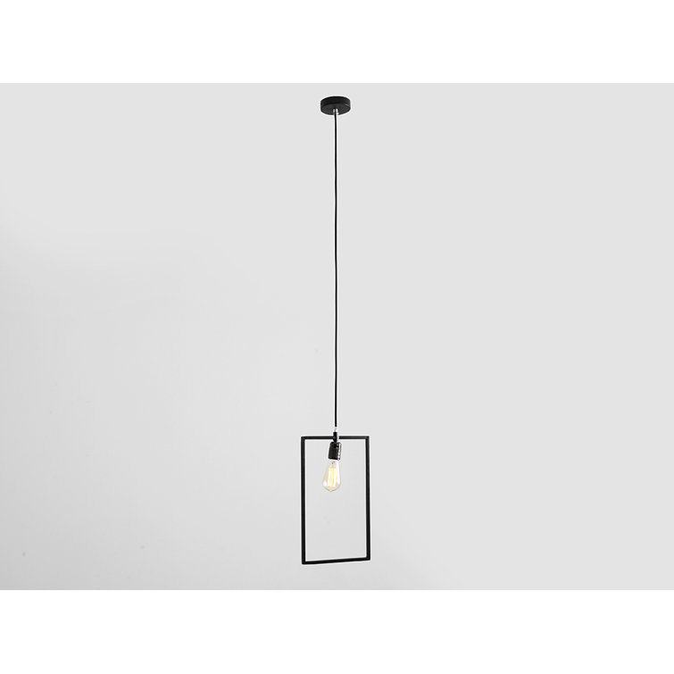 1 - Light White Square/Rectangle Pendant