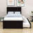 Deshannon Twin Size Wood Bed with Trundle-1846868404