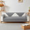 Housse de canapé modulaire, housse de canapé en peluche lavable, housse de canapé en L antidérapante