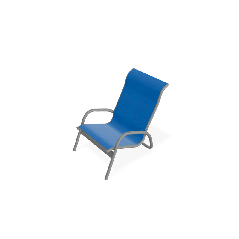 Gardenella Patio Chair, Pacific Blue, Graphite