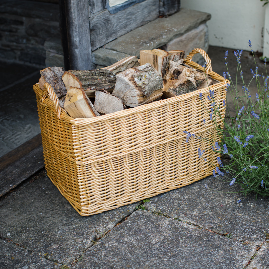 Holzkorb Brorfelde aus Weidengeflecht