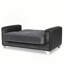 Causeuse convertible avec rangement Primenest Plusecraft, gris