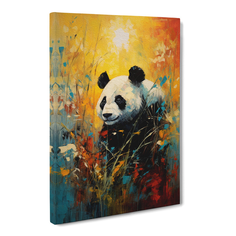 Panda Expressionism - Print, 60cm H x 40cm W x 3cm D