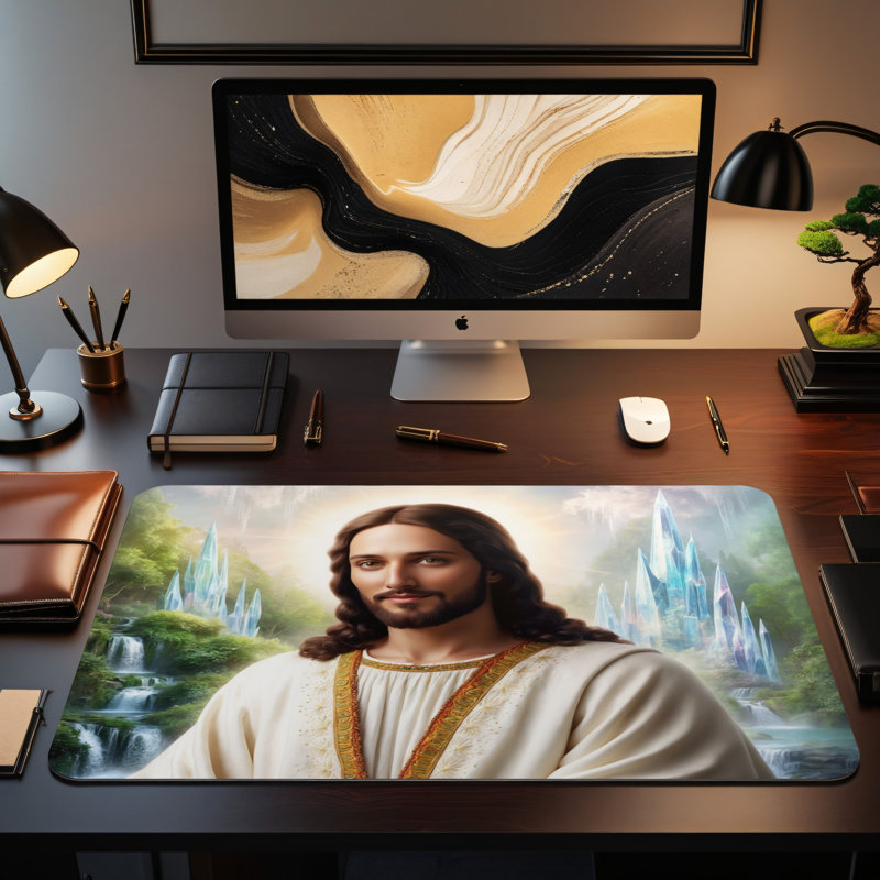 Polyester Desk Pad, 14.4x12.1