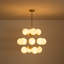 Lustre spoutnik moderne en verre 16 lumières