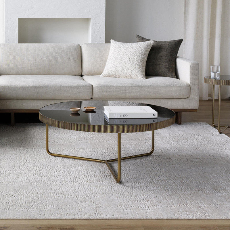 Athea Coffee Table, Brass