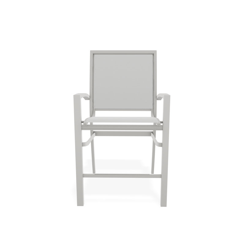 Tabouret de comptoir d'extérieur 26 po Kendall, Neige, Blanc 6D Sunbrella®