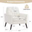 Mid-Century Accent Chairs with Button and Removable Cushions-1870168313