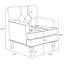 Fauteuil d'appoint rembourré en velours côtelé l 26,4 po-530958055