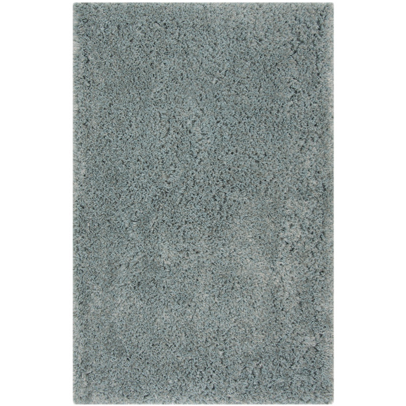 Arshika Shag Hand Tufted Performance Solid Color Rug, Rectangle 8' x 10'