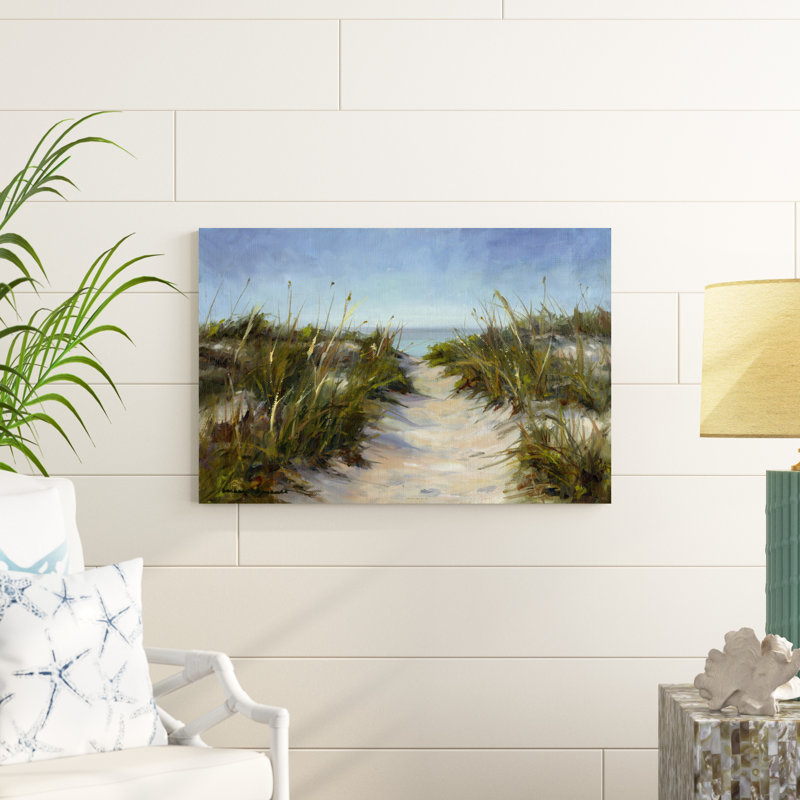 " Seagrass And Sand " Painting Print, 24" H x 36" W x 1.25" D