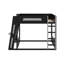 Grand lit superposé en bois avec bureau, USB et DEL-1695574080-1695574143