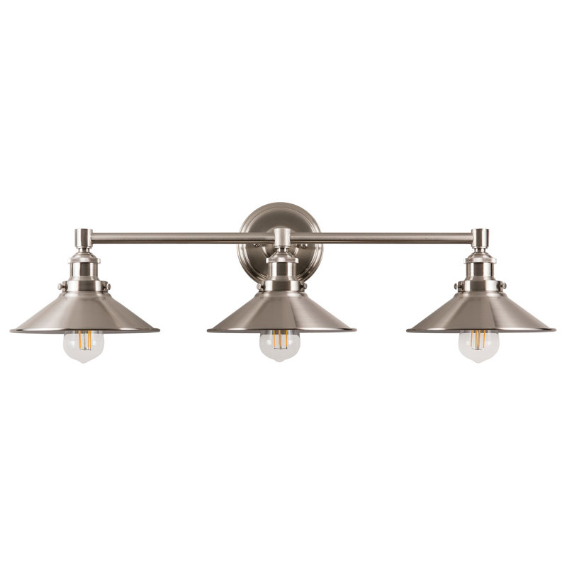 Balakrishna 3 - Light Dimmable Vanity Light, Brushed Nickel