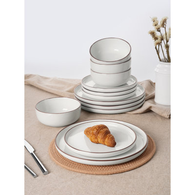 Service de table 12 pièces, ensemble de vaisselle pour 4 Famiware