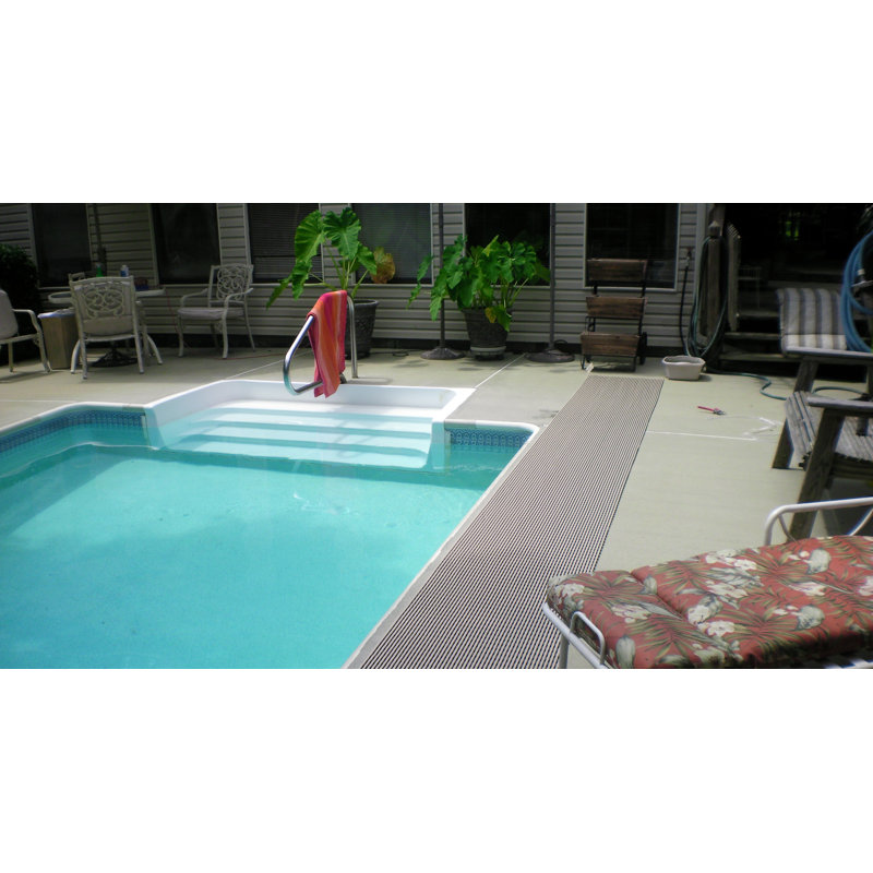 Rouleau de plancher de garage 2 pi. x 8 pi. heronrib en bleu oxford, 3' W x 8' L