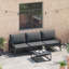 Vidaxl Garden Sofa Set 3 Pcs Anthracite Steel