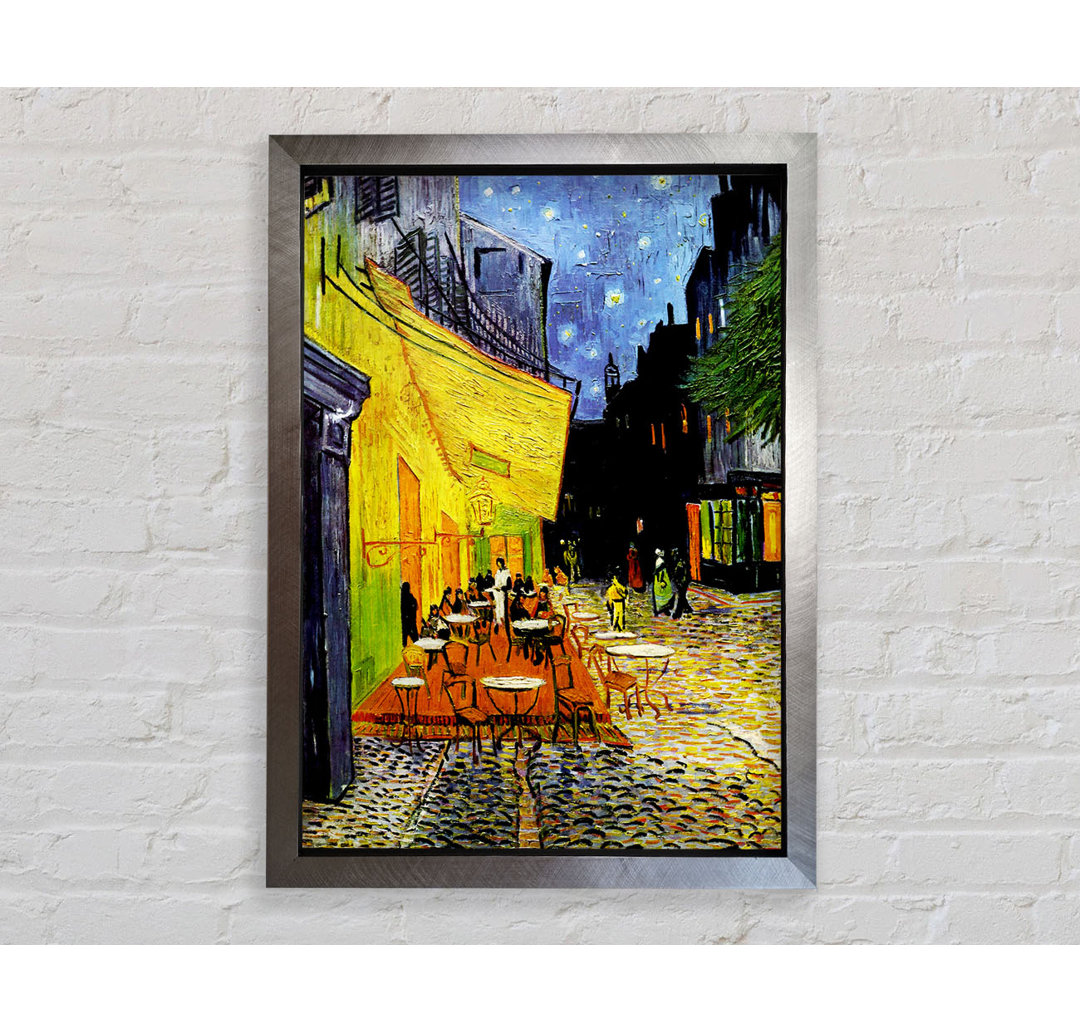 Cafe Terrace 2 von Vincent Van Gogh - Einzelne Bilderrahmen Kunstdrucke