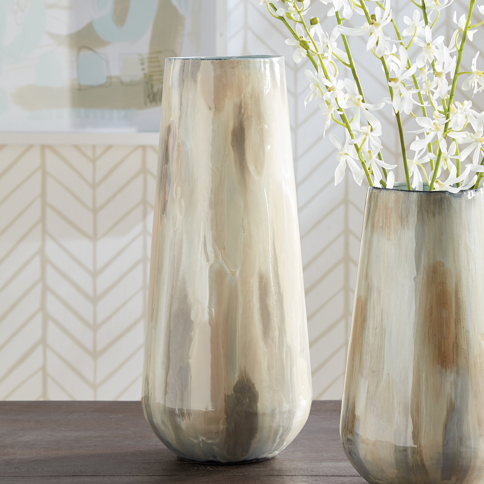 Eytan Metal Table Vase, 18" H x 8" W x 8" D