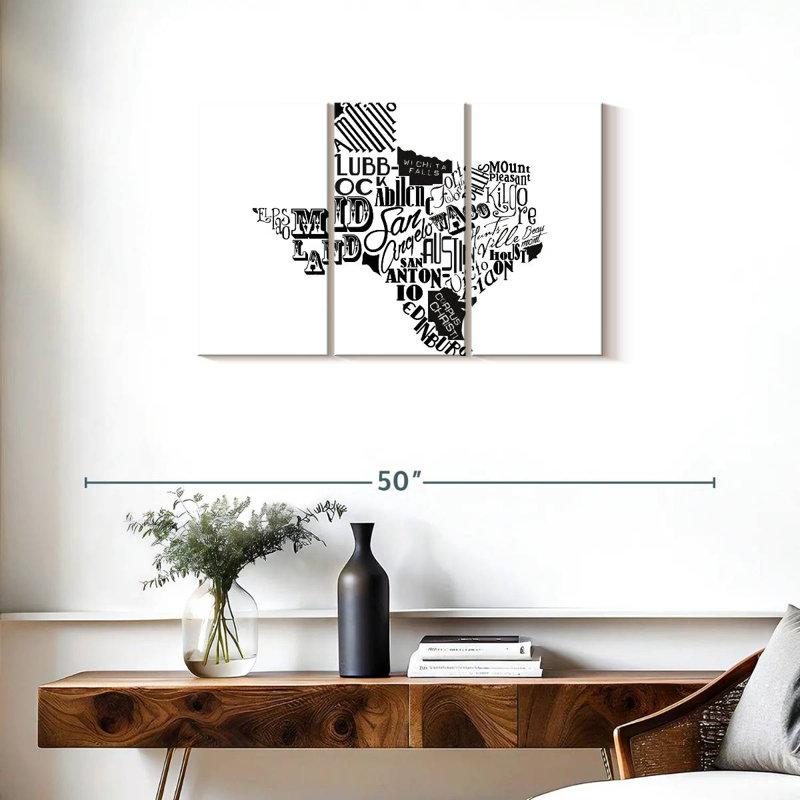 Aliaz Texas - noir, H 20 po x l 33 po
