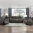 Plush Modern Design Living Room Reclining Sofa With Microfiber Upholstery And Solid Wood Frame For Comfortable Seating-773683428